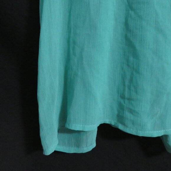 SEDUCTION | medium | Green Raceback Tank With Beige Floral Lace Crochet Upper - Picture 7 of 14